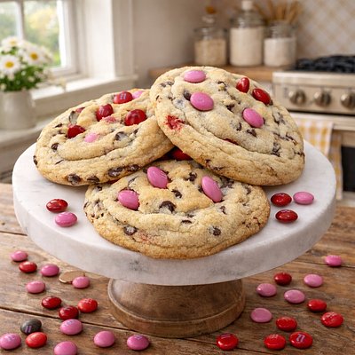 M&M Chocolate Chip Cookie