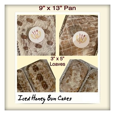 Honey Bun Cake (9x13” Sheet Size Pan)