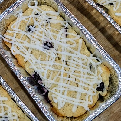Gluten Friendly & Sugar Free Glazed Lemon Blueberry Bread