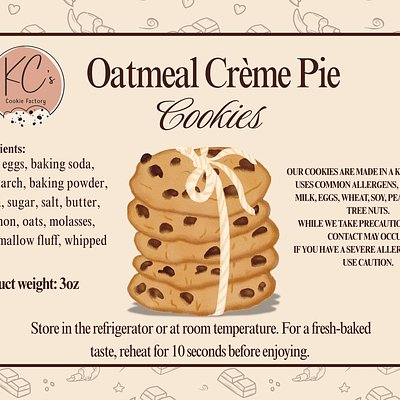 Oatmeal Crème Pie Sandwich