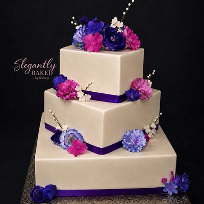 Medium Three Tiered  Cake - 5” 7”10”