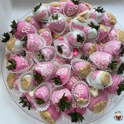 Large Colored Strawberry Platter (2-3 colors)