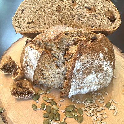 Rye & Fig Seeded Sourdough Loaf