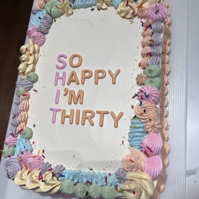 1/4 Sheet Cake