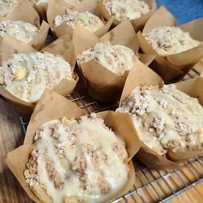 Giant Sourdough Muffins