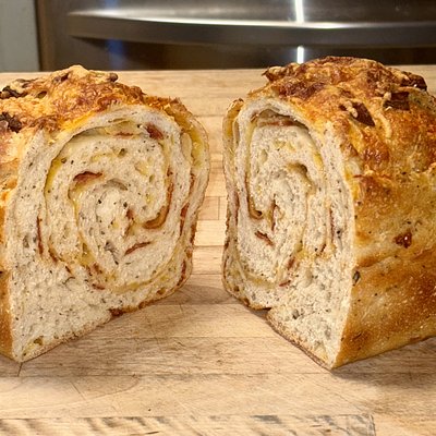 Pepperoni Mozzarella Sourdough Loaf