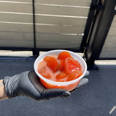 Watermelon pickle sampler