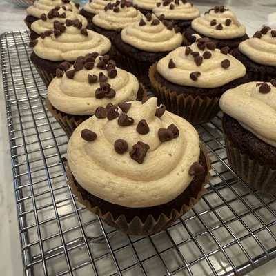 Sourdough Chocolate Espresso cupcakes-6 Pack 
