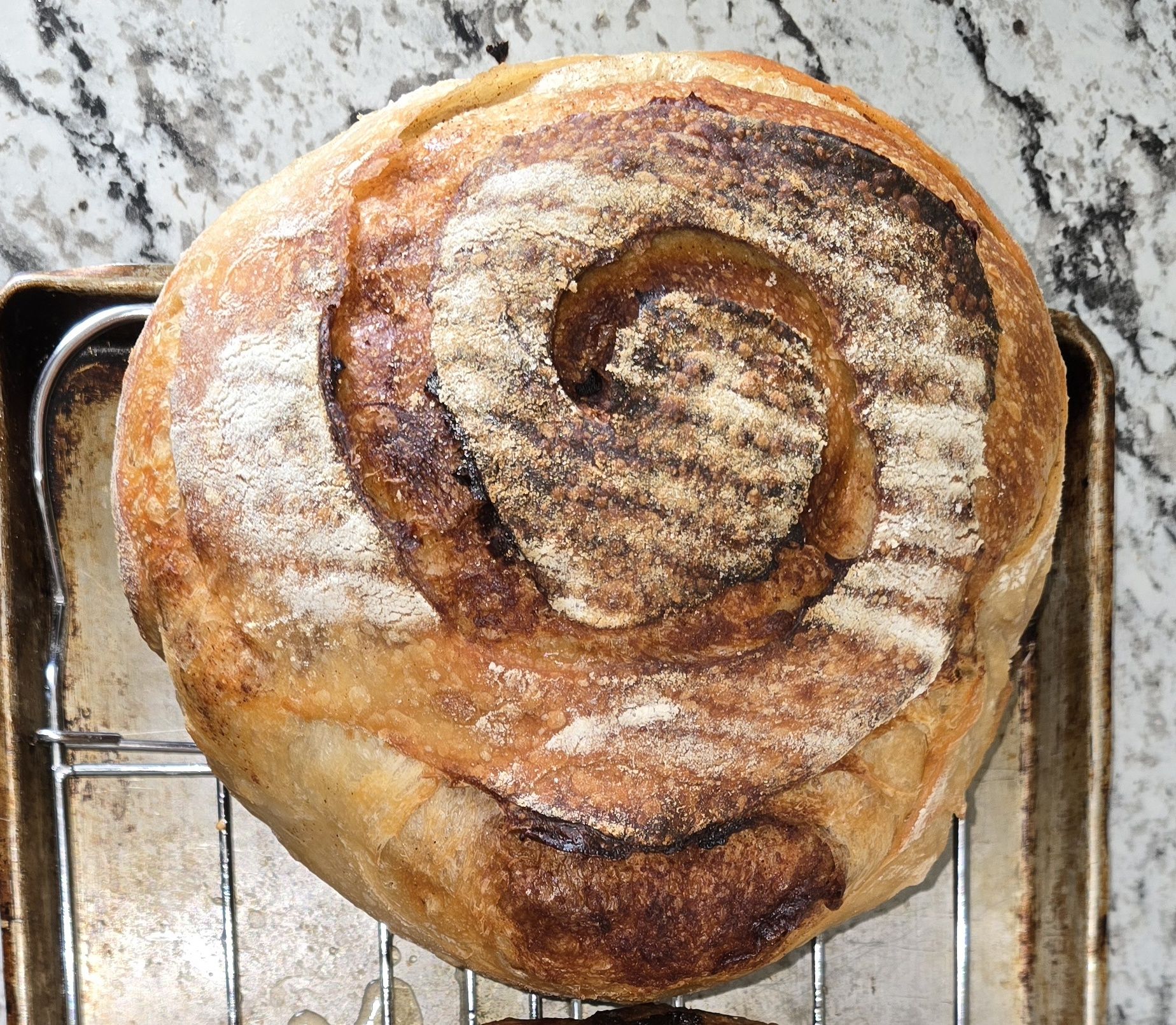 Sourdough Cinnamon Swirl Boule