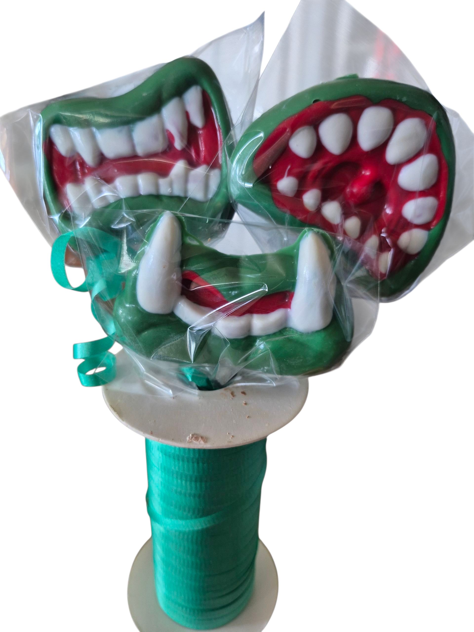Monster Mouth Chocolate Lollipops