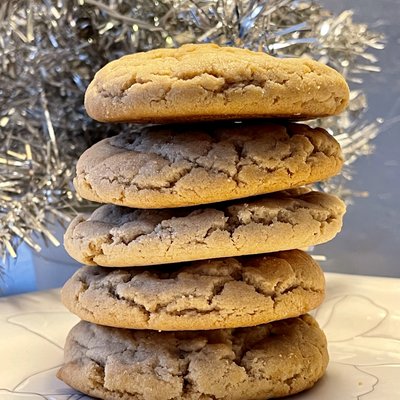 6 Each BIG Peanut Butter Cookies