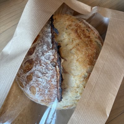 Sourdough Roasted Garlic + Rosemary Loaf