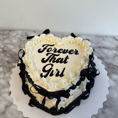 6” Heart Cake 1 Layer
