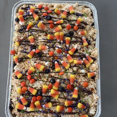 9x13 Pan Halloween Rice Cereal Treat