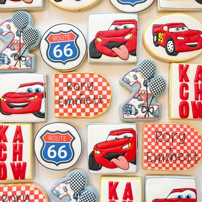 Hand Piped Character Cookies 