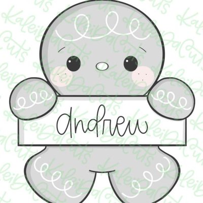 Christmas Name Plaque Cookie