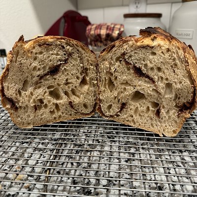 Cinnamon Sugar Sourdough Sandwich Loaf