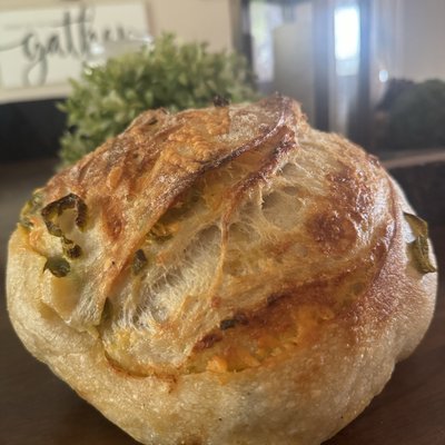 Jalapeño Cheddar Sourdough Loaf