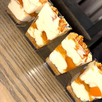Smoked Peach Cobbler Cheesecake