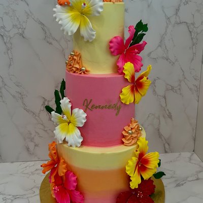 Custom Three-Tiered Cake