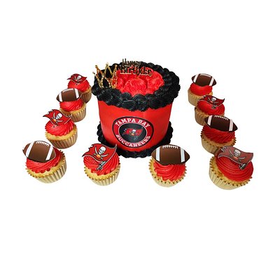 Celebration Board: 6” Cake + 12 Cupcakes