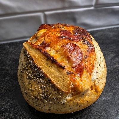 Pepperoni Pizza Sourdough bread
