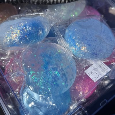 Coconut Oil Balls - Blue Glitter