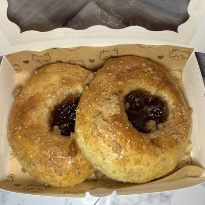 A Dozen Raspberry Kolaches 