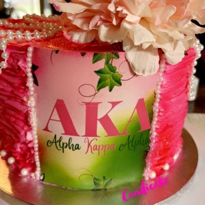 AKA Inspired Themed Cake 