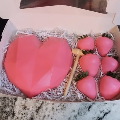 Breakable Heart With Strawberries 