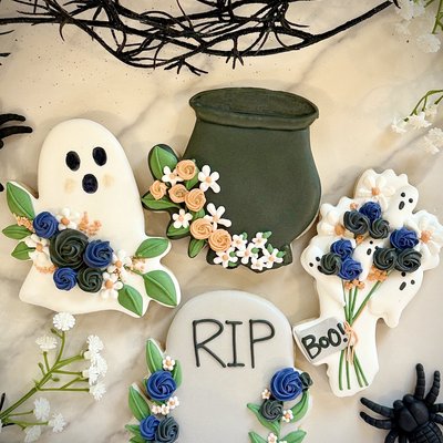 Ghostly Garden – 4 Cookie Halloween Set | $30