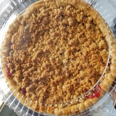 CHERRY CRUMB PIE