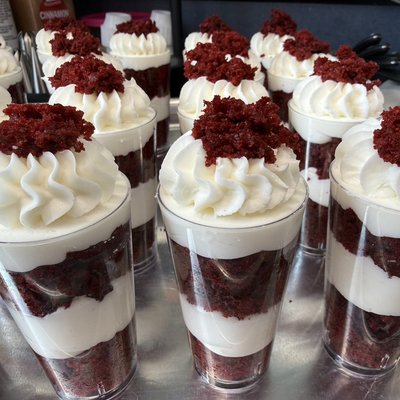 Red Velvet Cake Shooters 