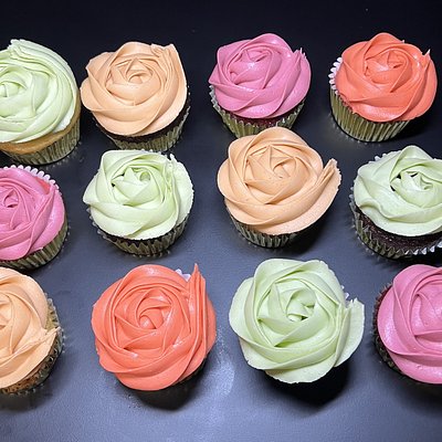 Rosette Cupcakes 