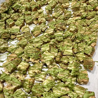 Matcha Sugar Rusks 