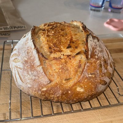 Roasted Garlic & Rosemary Sourdough Loaf