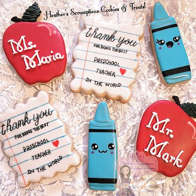 Pre-school / kindergartener Teacher Sugar Cookie Gift Box