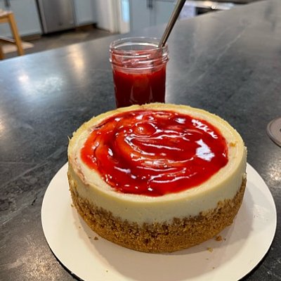 6” Cheesecake - Vanilla. Fruit Sauce Available Separately.
