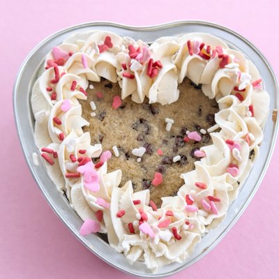 Mini Heart Cookie Cake