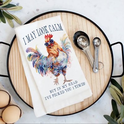 May Look Calm Handmade Kitchen Towels