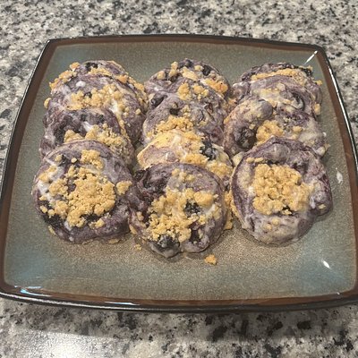 Blueberry Coffee Cake Cookies