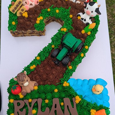 Number/Letter Cookie Cake