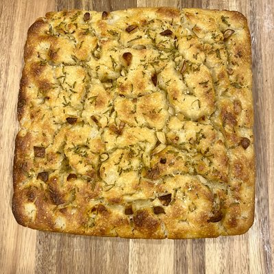 Sea Salt and Rosemary Sourdough Focaccia