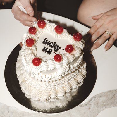 Vintage Heart Cake