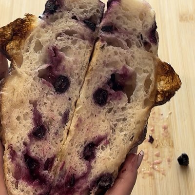Blueberry Lemon focaccia
