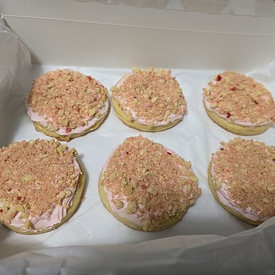 Mini Strawberry Shortcake Cookies