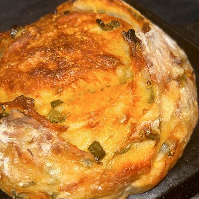 Jalapeño Cheddar Sourdough Artisan Loaf