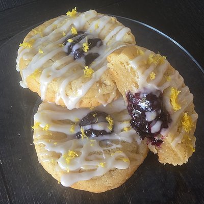 Lemon Blueberry Glaze