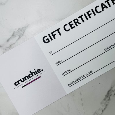 GIFT CERTIFICATE 