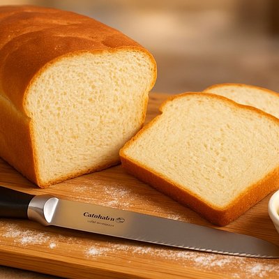 White Sandwich Bread Loaf 